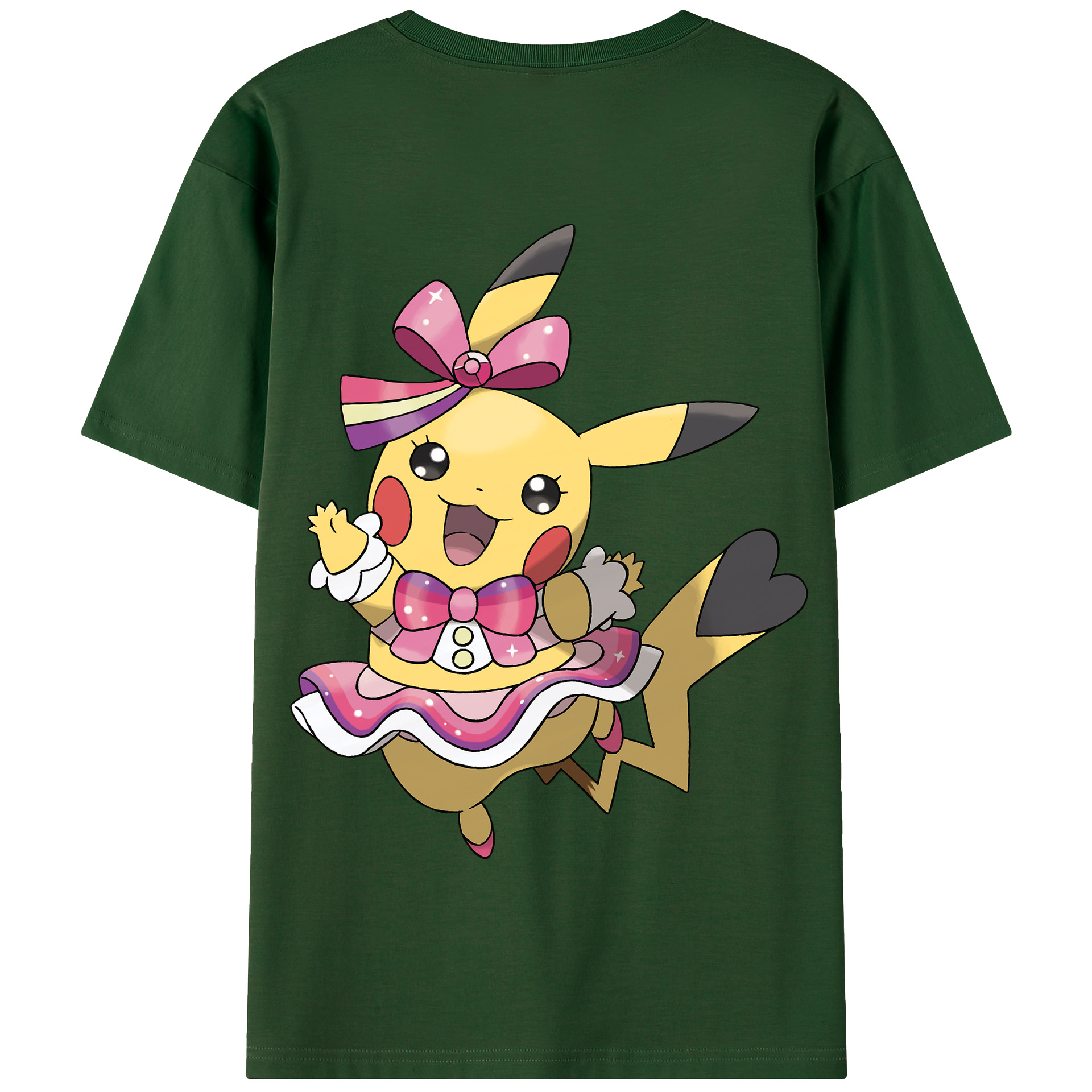 （画像用） ポケットモンスター Pokémon 綿100％半袖Tシャツ（背面プリント）